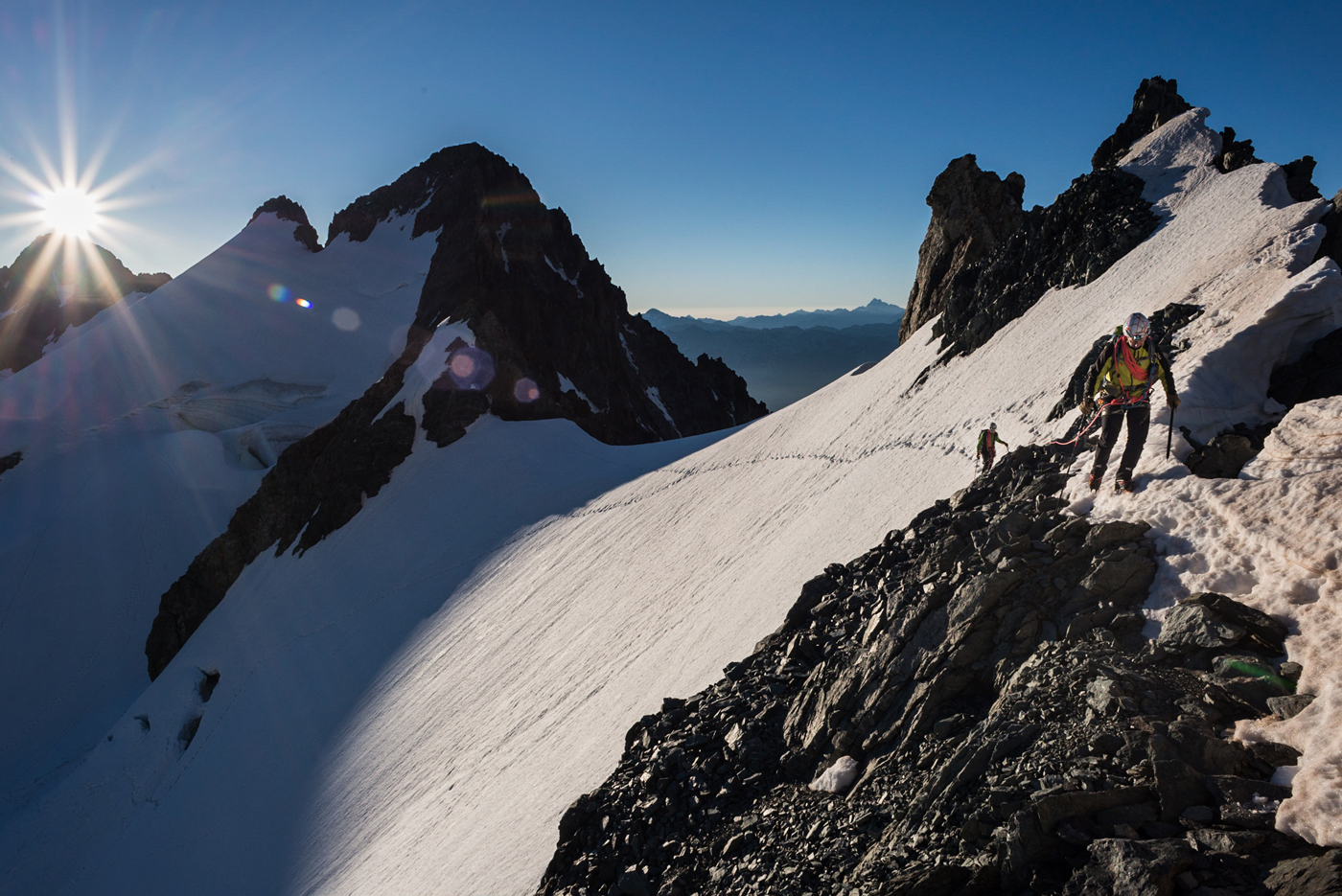 Sunrise in the Ecrins